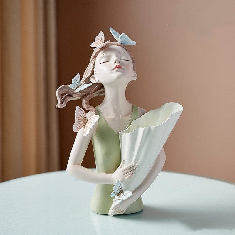 Butterfly Girl Vase